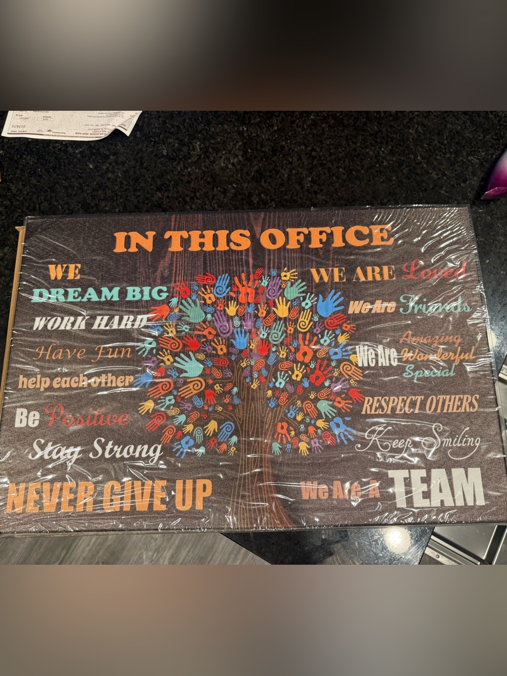 Motivational wall art 16”x24”